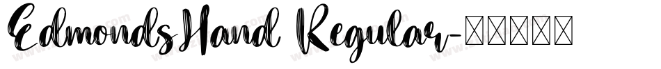 EdmondsHand Regular字体转换